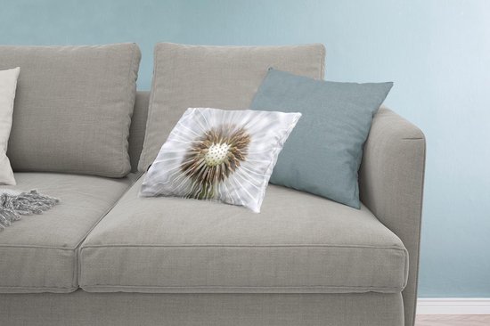 Sierkussen Graines de pissenlit pour usage intérieur - Il manque quelques graines de pissenlit - 50x30 cm - Coussin intérieur rectangulaire en coton