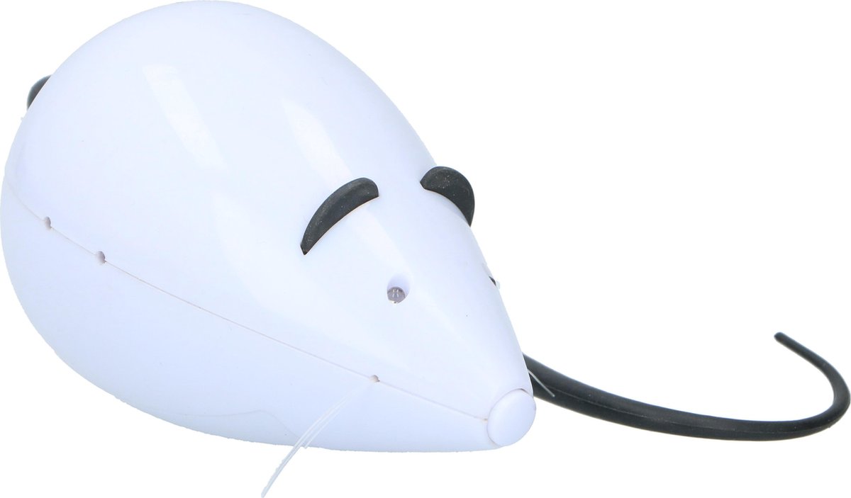 VSSHE Cat Toy elektrische speelgoedmuis, kattenspeelgoedmuis met veerstaart USB oplaadbare interactieve speelgoedmuis Speelgoedmuizen voor kattenoefeningen en tegen verveling