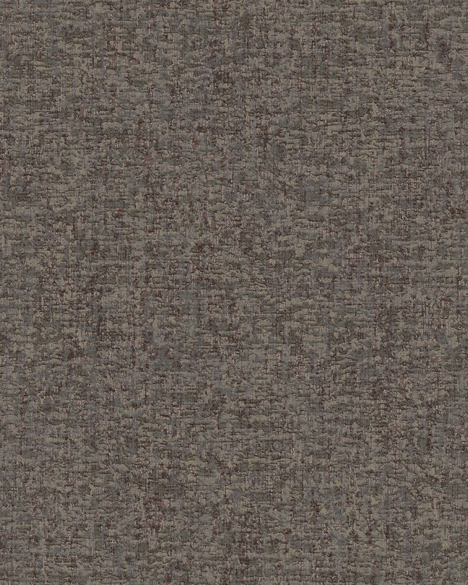 Textiel look behang Profhome DE120058-DI vliesbehang hardvinyl warmdruk in reliëf gestempeld in textiel look mat antraciet grijs 5,33 m2
