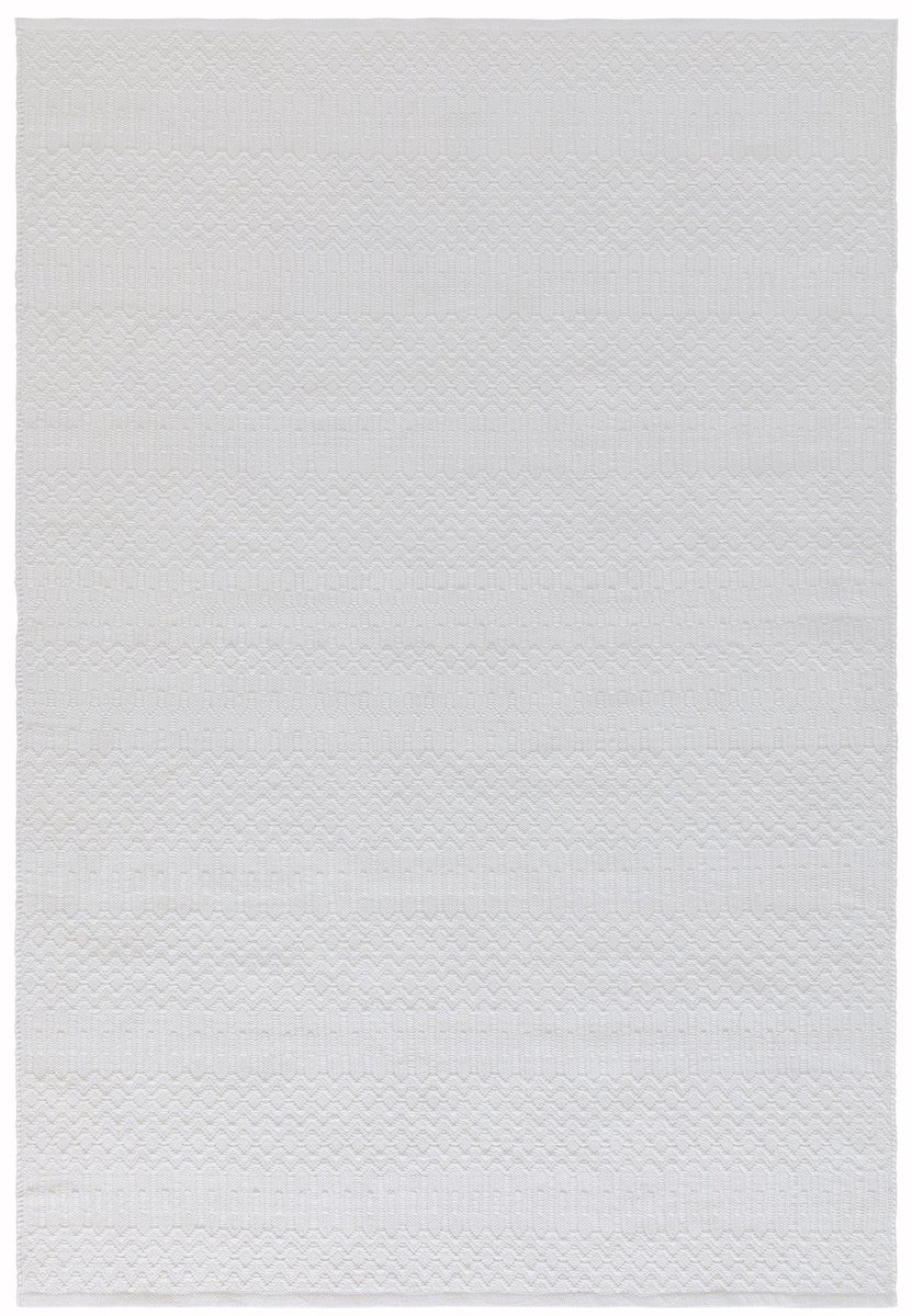 Easy Living - Easy Living Halsey Natural Vloerkleed - 160x230  - Rechthoek - Buiten,Laagpolig Tapijt - Modern - Wit