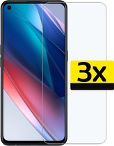 Oppo Find X3 Lite Screenprotector - Oppo Find X3 Lite Screen protector Bescherm Glas Extra Sterk - 3 Stuks