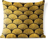 Buitenkussens - Tuin - Gouden patroon - 50x50 cm