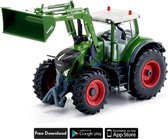 Siku Control op afstand bestuurbare Fendt 933 Vario tractor met voorlader en Bluetooth App besturing