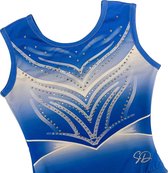 Sparkle&Dream Turnpakje Imke Blauw - INT | maat 110 - 116 voor turnen en gymnastiek