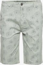 Unsigned heren short met palmbomen - Grijs - Maat XL