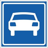 Autoweg sticker, G3 200 x 200 mm