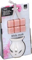 Active Air Geurkaars White Musk 21 Cm Wax Roze 8-Delig