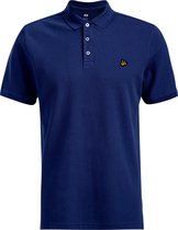 WE Fashion Heren slim fit polo met structuur