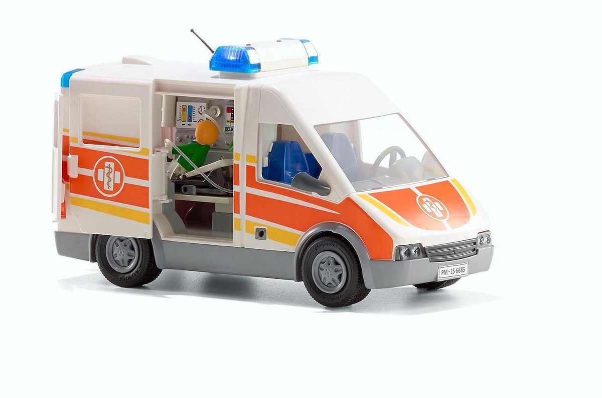 PLAYMOBIL Ziekenwagen met licht en geluid - 6685 | bol.com