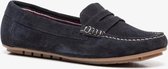 Hush Puppies suede dames mocassins - Blauw - Maat 36 - Echt leer