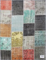 Vloerkleed Vintage 171x229 cm Handgeknoopt Patchwork Tapijt tapijten woonkamer