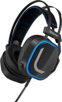 Denver GHS-131 - koptelefoon - headset - gaming headset - met microfoon - USB aansluiting - LED verlichting - Zwart