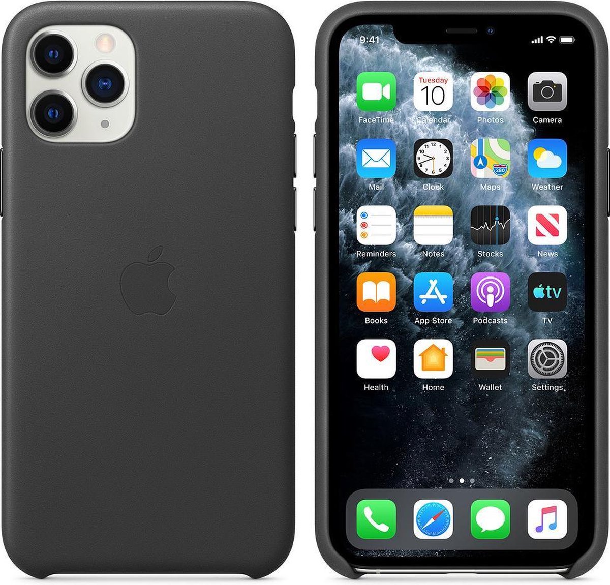 Apple - Leren Hoesje - iPhone 11 Pro - Zwart