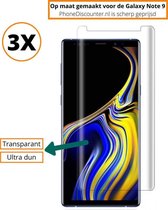 Fooniq Screenprotector Transparant 3x - Geschikt Voor Samsung Galaxy Note 9