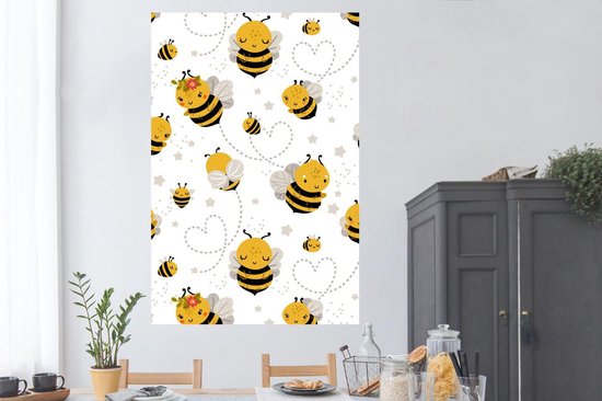 Patron pour enfants avec différentes abeilles 120x180 cm XXL / Groot format!