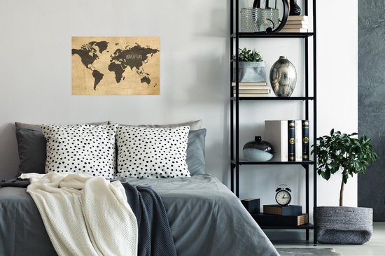 Vintage du monde vintage avec le mot aventure 30x20 cm