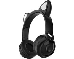 Koptelefoon Kinderen - Kinder Headset - Koptelefoon met Bluetooth - Zachte Oorkussens Koptelefoon voor Kinderen - zwart