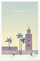 JUNIQE - Poster Marrakesh - retro -40x60 /Bruin