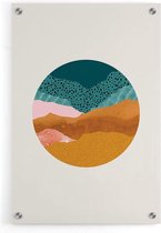 Walljar - Green Sky - Muurdecoratie - Plexiglas schilderij