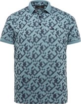 Vanguard polo mercerized polo with print Adatic blue "Maat: XXL","Kleur: Blauw"