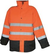 Brickstone Werkjas Katoen Oranje/zwart Maat M