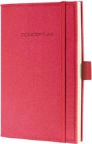 Sigel SI-CO582 Notitieboek Conceptum Look Felt A6 Blanco Softcover Rood