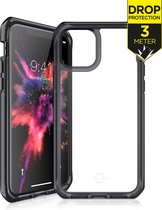 ITskins Supreme Clear cover voor Apple iPhone 11Pro Max - Level 3 bescherming - Transparant/Zwart