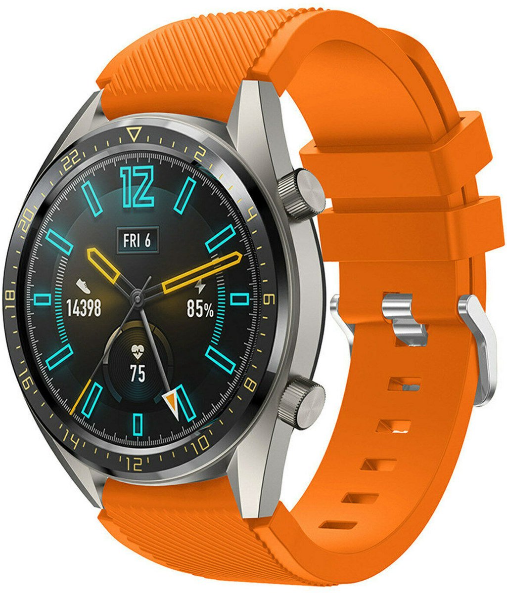 geschikt voor Huawei Watch GT silicone band - oranje - 46mm