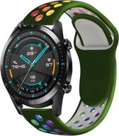 Huawei Watch GT sport bandje - legergroen kleurrijk - 42mm