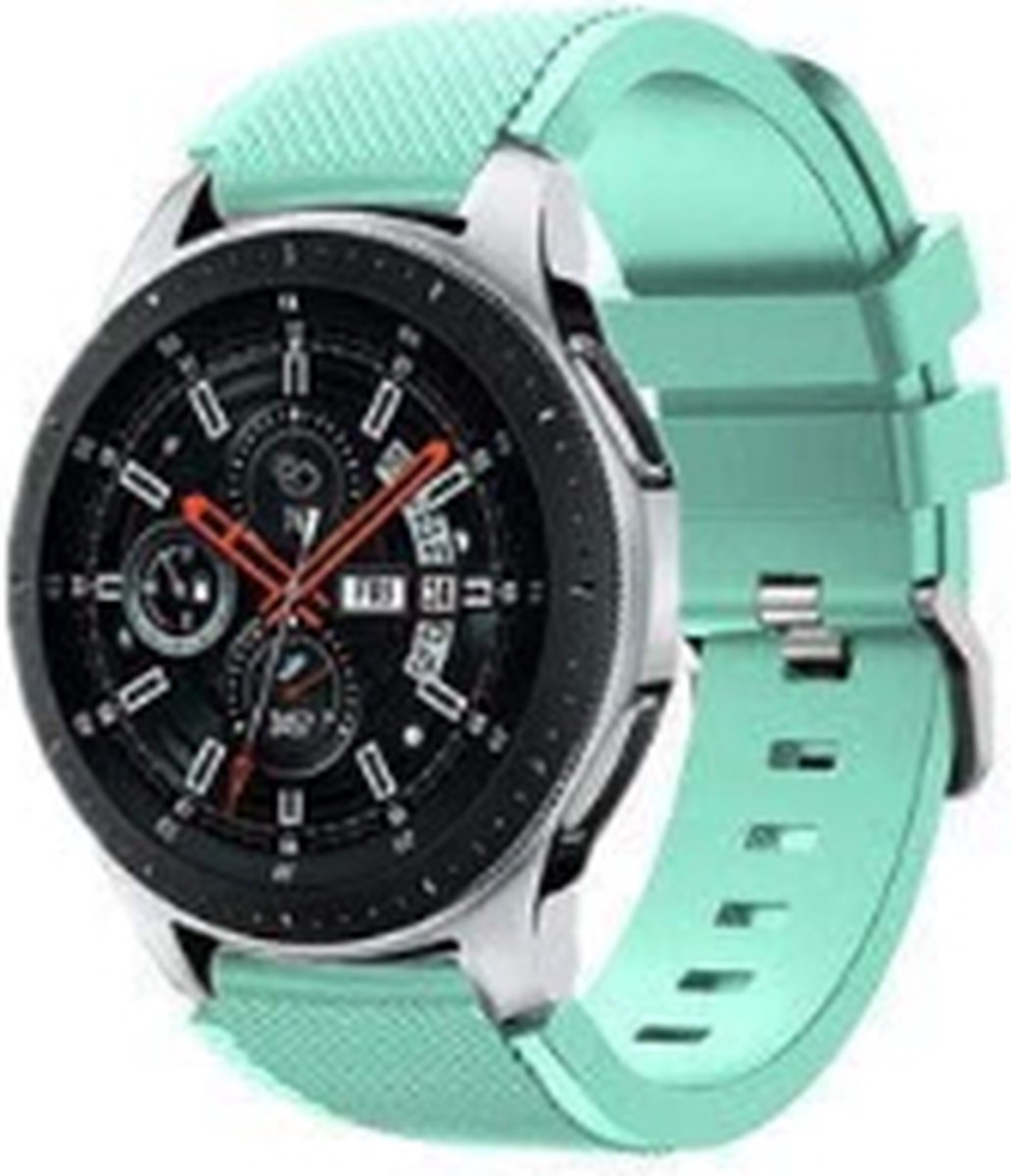 Geschikt voor Samsung Galaxy Watch silicone bandje - aqua - 45 mm / 46mm
