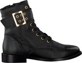 Omoda Pleun 624 Veterboots - Laarzen Met Veters - Dames - Zwart - Maat 38