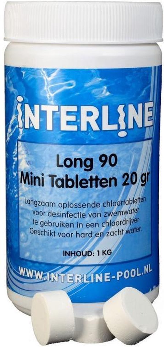 Interline chloortabletten - Zwembad chloortabletten - 20 grams