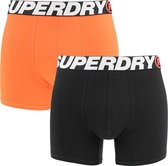 Superdry boxer 2P oranje & zwart - S