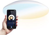 HOFTRONIC - Smart Badkamerverlichting - RGB Plafondlamp - IP65 waterdicht - Kleur instelbaar - 18W 1900 Lumen - IK10 Stootveilig - Ø38cm - Wit - Bedienbaar via Smartphone - Google Home, Amazo