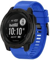 Shop4 - Garmin Instinct Bandje (ook Solar) - Siliconen Blauw