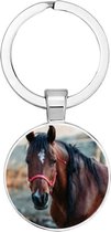 Akyol - Paarden Sleutelhanger - Paarden - Paardenliefhebber - leuk kado voor iemand die van paarden houdt - 2,5 x 2,5 CM