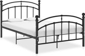 vidaXL Bedframe metaal zwart 120x200 cm