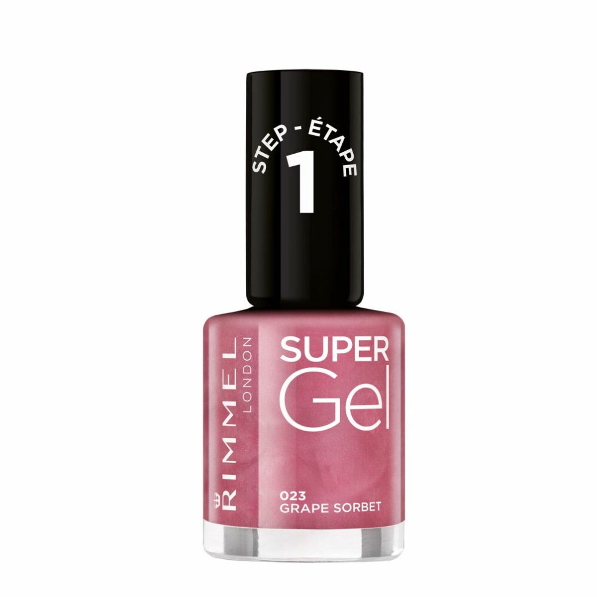 Rimmel SuperGel Nailpolish 023 Grape Sorbet - 2 x 12 ml