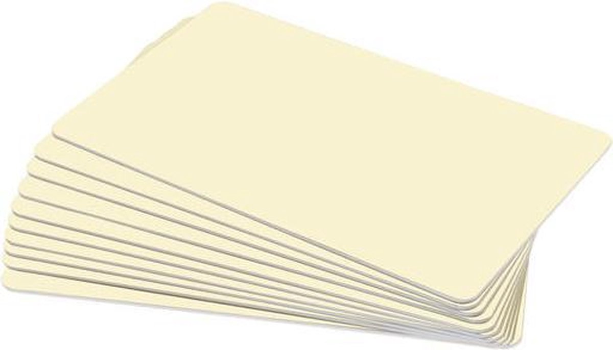 Ultracard PVC card beige pk a 100 stuks