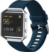 By Qubix - FitBit Blaze sport horloge band / siliconen alleen voor Fitbit Blaze - Donker blauw