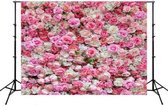 2.1mx 1.5m Flower Wall Simulation Rose Wedding Party Arrangement 3D Photography Achtergronddoek (H2)