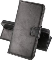 Zakelijke Book Case Telefoonhoesje Geschikt voor de Samsung Galaxy A22 5G - Portemonnee Hoesje - Pasjeshouder Wallet Case - Zwart