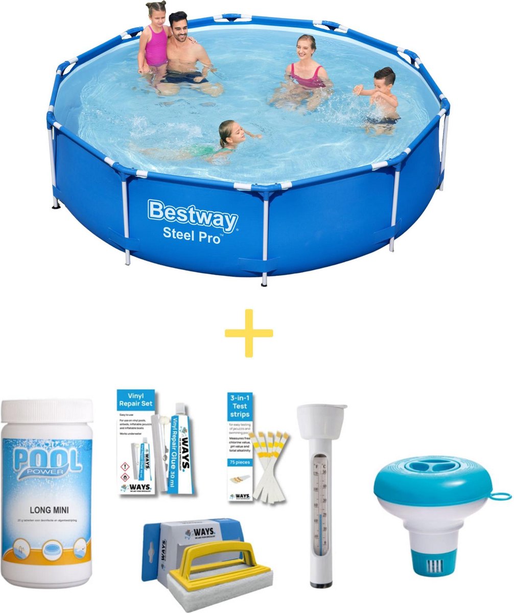 Bestway Zwembad – Steel Pro – 305 x 76 cm – Inclusief WAYS Onderhoudspakket