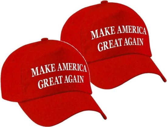 2x casquette de fête rendent l'Amérique encore plus rouge pour adultes - Donald  Trump... | bol.com