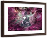 Foto in frame , Abstracte Boeddha , 120x80cm , Multikleur, Premium print