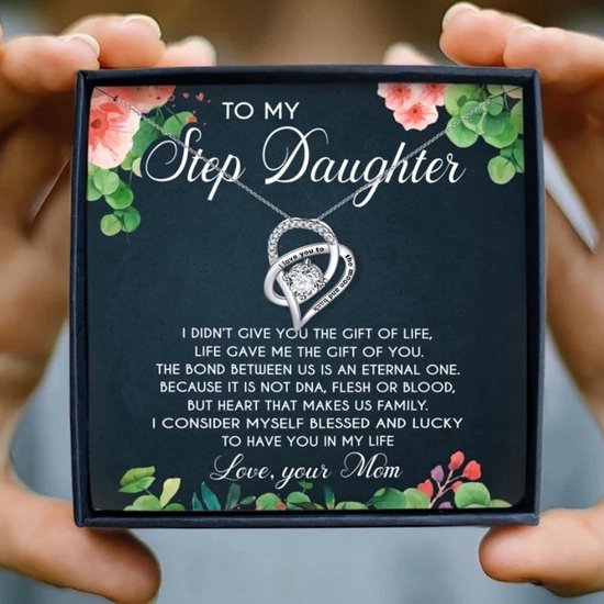 To my step daughter ketting - ketting voor stiefdochter - stiefmoeder  stiefdochter kado | bol.com