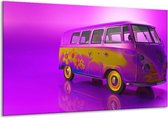 Peinture sur toile Voiture | Violet, jaune, noir | 120x70cm 1Hatch