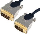 shiverpeaks sp-PROFESSIONAL DVI kabel 10 m DVI-D Blauw, Chroom