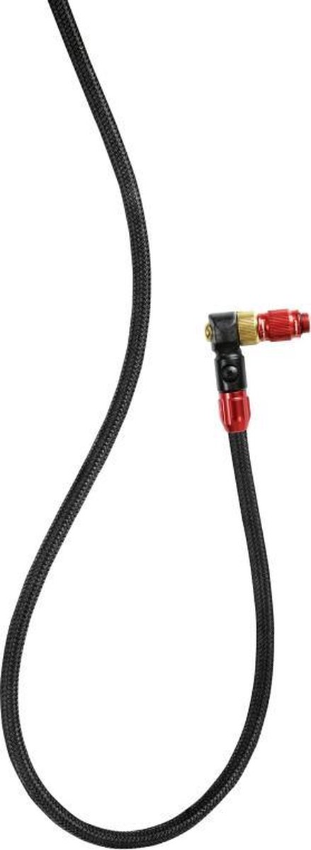 LEZYNE Fietspomp Chuck Pompkop ABS-1 PRO BRAIDED FLOOR PUMP HOSE RED/GLOSS — afbeelding 2
