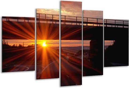 Peinture sur verre Sunset | Jaune, orange, noir | 170x100cm 5 Liège | Tirage photo sur verre |  F001393